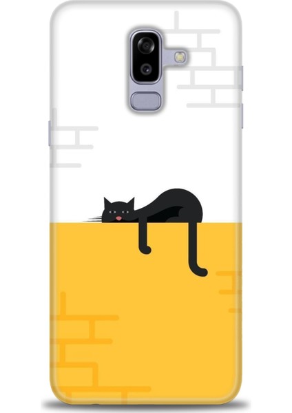 Samsung Galaxy J8 Hd Baskılı Kılıf + Seramik Tam Kaplayan Ekran Koruyucu 79