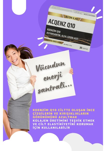 ACQENZ Q10 30 Kapsül indirimleri