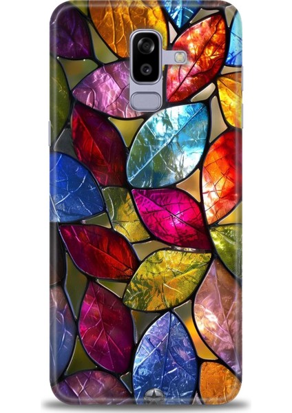 Samsung Galaxy J8 Hd Baskılı Kılıf + Seramik Tam Kaplayan Ekran Koruyucu 339