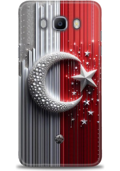 Samsung Galaxy J7 2016 Hd Baskılı Kılıf + Seramik Tam Kaplayan Ekran Koruyucu 40