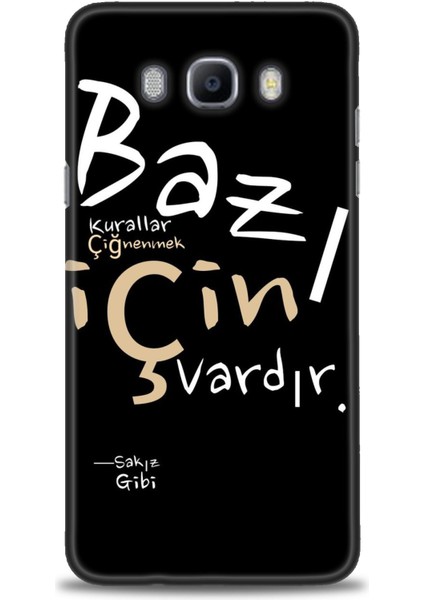 Samsung Galaxy J7 2016 Hd Baskılı Kılıf + Seramik Tam Kaplayan Ekran Koruyucu 394