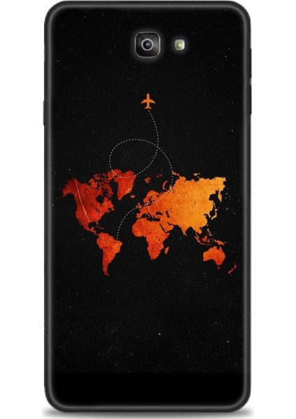 Samsung Galaxy J7 Prime Hd Baskılı Kılıf + Seramik Tam Kaplayan Ekran Koruyucu 384