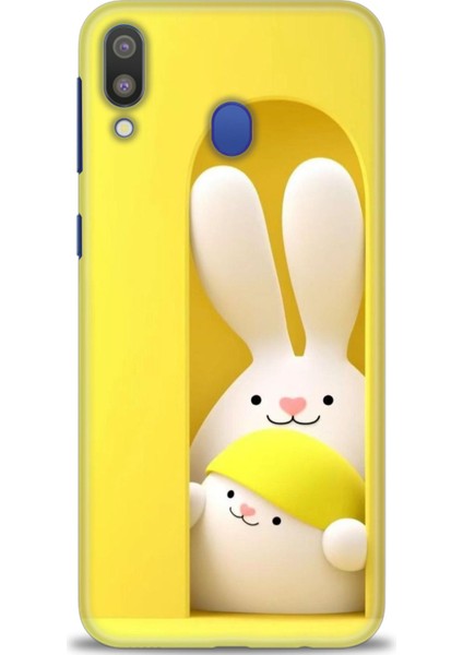 Samsung Galaxy M20 Hd Baskılı Kılıf + Seramik Tam Kaplayan Ekran Koruyucu 72
