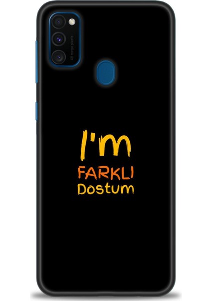 Samsung Galaxy M21 Hd Baskılı Kılıf + Seramik Tam Kaplayan Ekran Koruyucu 399