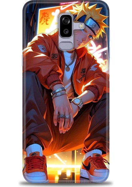 Samsung Galaxy J8 Hd Baskılı Kılıf + Seramik Tam Kaplayan Ekran Koruyucu 252