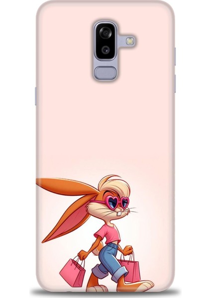 Samsung Galaxy J8 Hd Baskılı Kılıf + Seramik Tam Kaplayan Ekran Koruyucu 404