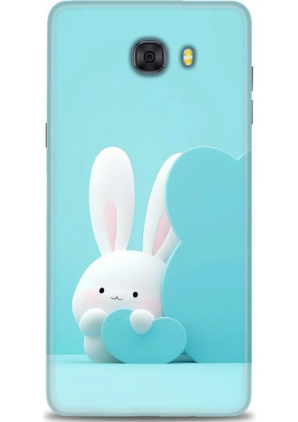 Samsung Galaxy C9 Pro Hd Baskılı Kılıf + Seramik Tam Kaplayan Ekran Koruyucu 73