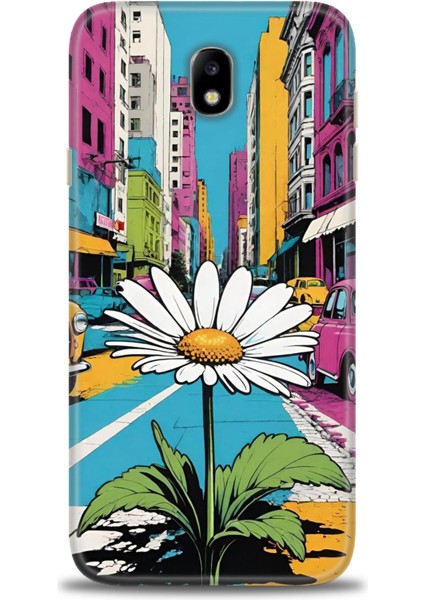 Samsung Galaxy J7 Pro Hd Baskılı Kılıf + Seramik Tam Kaplayan Ekran Koruyucu 443