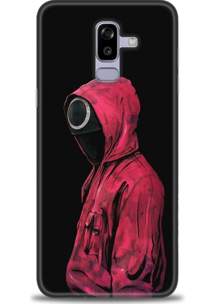 Samsung Galaxy J8 Hd Baskılı Kılıf + Seramik Tam Kaplayan Ekran Koruyucu 282
