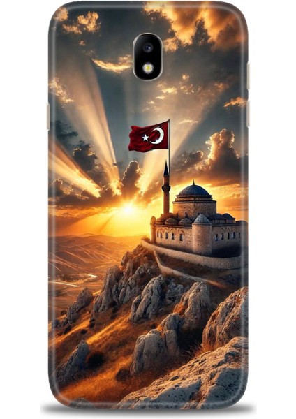 Samsung Galaxy J7 Pro Hd Baskılı Kılıf + Seramik Tam Kaplayan Ekran Koruyucu 229