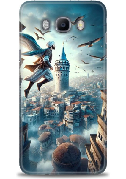 Samsung Galaxy J7 2016 Hd Baskılı Kılıf + Seramik Tam Kaplayan Ekran Koruyucu 224