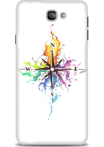 Samsung Galaxy J7 Prime Hd Baskılı Kılıf + Seramik Tam Kaplayan Ekran Koruyucu 88