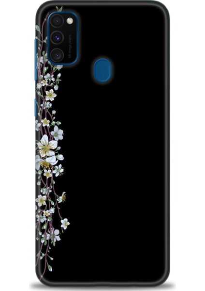 Samsung Galaxy M21 Hd Baskılı Kılıf + Seramik Tam Kaplayan Ekran Koruyucu 137