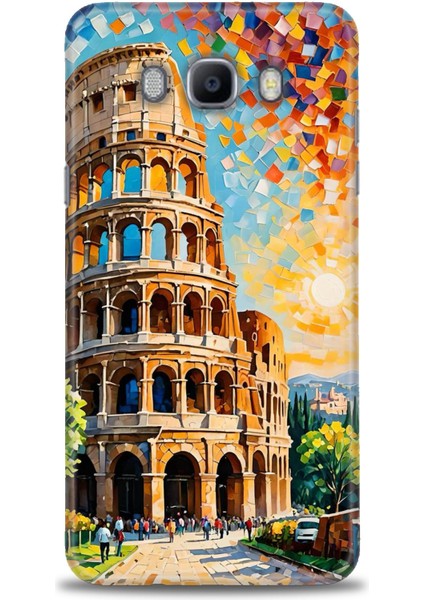 Samsung Galaxy J7 2016 Hd Baskılı Kılıf + Seramik Tam Kaplayan Ekran Koruyucu 262