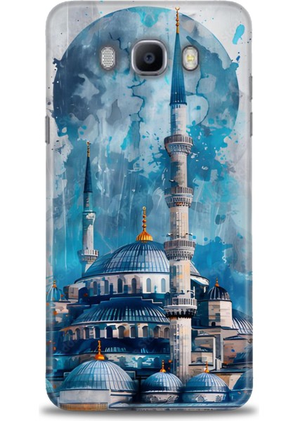 Samsung Galaxy J7 2016 Hd Baskılı Kılıf + Seramik Tam Kaplayan Ekran Koruyucu 228