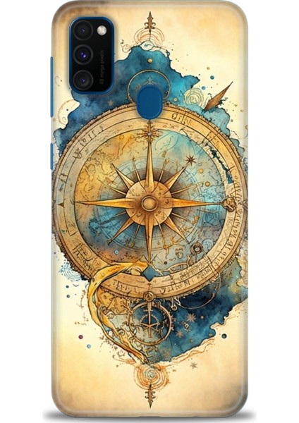 Samsung Galaxy M21 Hd Baskılı Kılıf + Seramik Tam Kaplayan Ekran Koruyucu 89