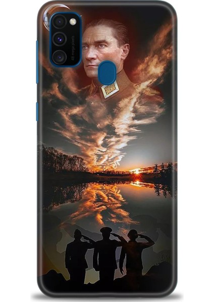 Samsung Galaxy M21 Hd Baskılı Kılıf + Seramik Tam Kaplayan Ekran Koruyucu 26