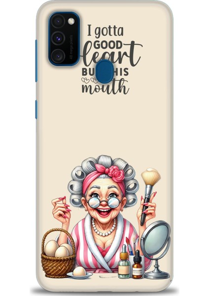 Samsung Galaxy M21 Hd Baskılı Kılıf + Seramik Tam Kaplayan Ekran Koruyucu 41