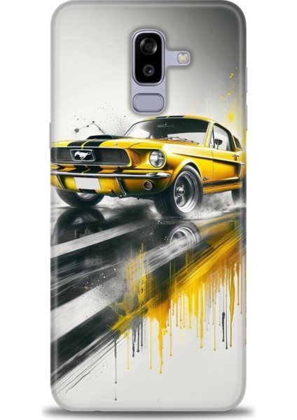 Samsung Galaxy J8 Hd Baskılı Kılıf + Seramik Tam Kaplayan Ekran Koruyucu 108