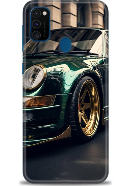 Samsung Galaxy M21 Hd Baskılı Kılıf + Seramik Tam Kaplayan Ekran Koruyucu 486