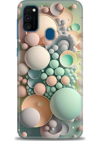 Samsung Galaxy M21 Hd Baskılı Kılıf + Seramik Tam Kaplayan Ekran Koruyucu 347