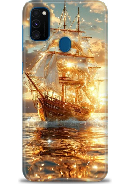 Samsung Galaxy M21 Hd Baskılı Kılıf + Seramik Tam Kaplayan Ekran Koruyucu 234