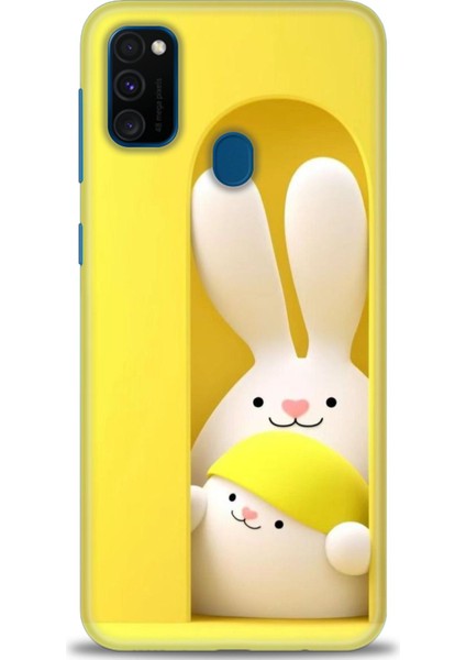 Samsung Galaxy M21 Hd Baskılı Kılıf + Seramik Tam Kaplayan Ekran Koruyucu 72
