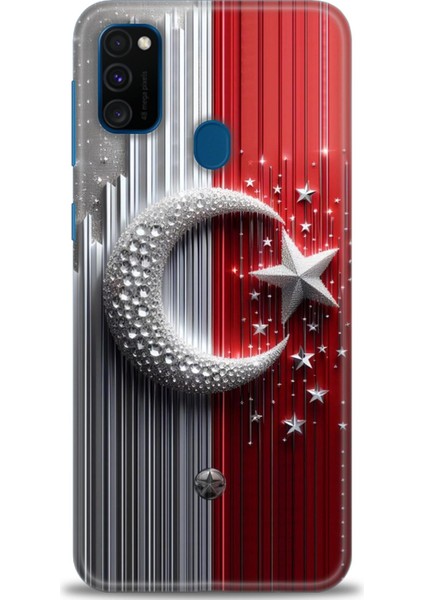 Samsung Galaxy M21 Hd Baskılı Kılıf + Seramik Tam Kaplayan Ekran Koruyucu 40