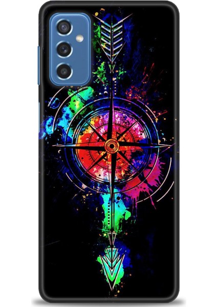 Samsung Galaxy M52 5g Hd Baskılı Kılıf + Seramik Tam Kaplayan Ekran Koruyucu 86