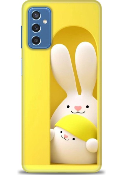 Samsung Galaxy M52 5g Hd Baskılı Kılıf + Seramik Tam Kaplayan Ekran Koruyucu 72