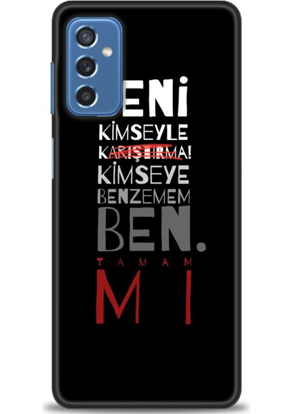 Samsung Galaxy M52 5g Hd Baskılı Kılıf + Seramik Tam Kaplayan Ekran Koruyucu 396