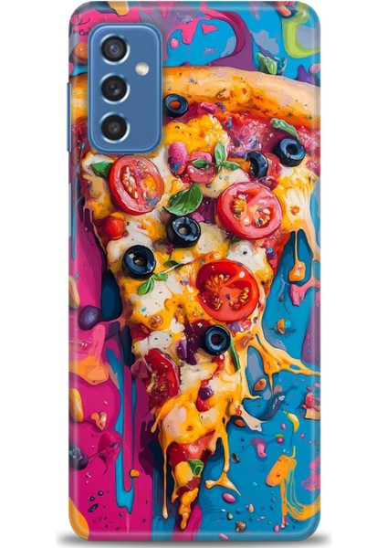 Samsung Galaxy M52 5g Hd Baskılı Kılıf + Seramik Tam Kaplayan Ekran Koruyucu 450