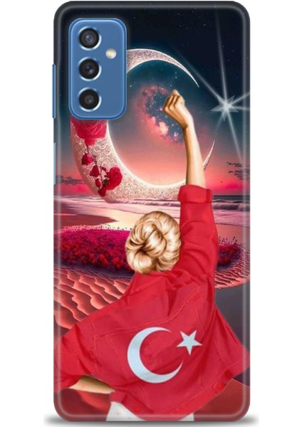 Samsung Galaxy M52 5g Hd Baskılı Kılıf + Seramik Tam Kaplayan Ekran Koruyucu 249