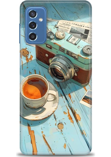 Samsung Galaxy M52 5g Hd Baskılı Kılıf + Seramik Tam Kaplayan Ekran Koruyucu 269