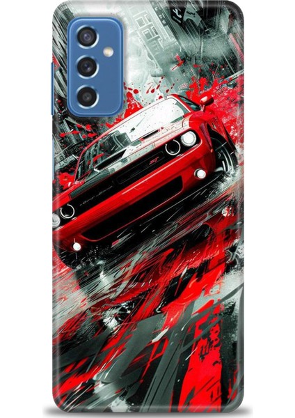 Samsung Galaxy M52 5g Hd Baskılı Kılıf + Seramik Tam Kaplayan Ekran Koruyucu 106