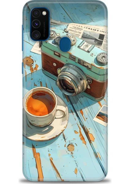 Samsung Galaxy M21 Hd Baskılı Kılıf + Seramik Tam Kaplayan Ekran Koruyucu 269