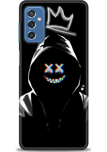 Samsung Galaxy M52 5g Hd Baskılı Kılıf + Seramik Tam Kaplayan Ekran Koruyucu 351
