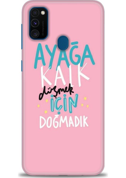 Samsung Galaxy M21 Hd Baskılı Kılıf + Seramik Tam Kaplayan Ekran Koruyucu 161