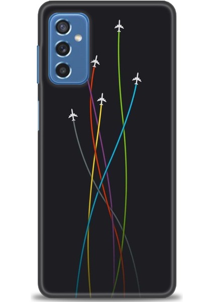 Samsung Galaxy M52 5g Hd Baskılı Kılıf + Seramik Tam Kaplayan Ekran Koruyucu 385