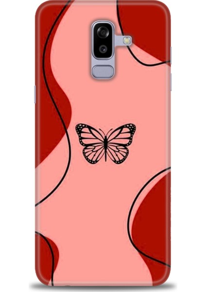 Samsung Galaxy J8 Hd Baskılı Kılıf + Seramik Tam Kaplayan Ekran Koruyucu 189