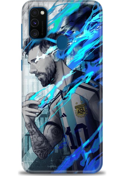 Samsung Galaxy M21 Hd Baskılı Kılıf + Seramik Tam Kaplayan Ekran Koruyucu 19