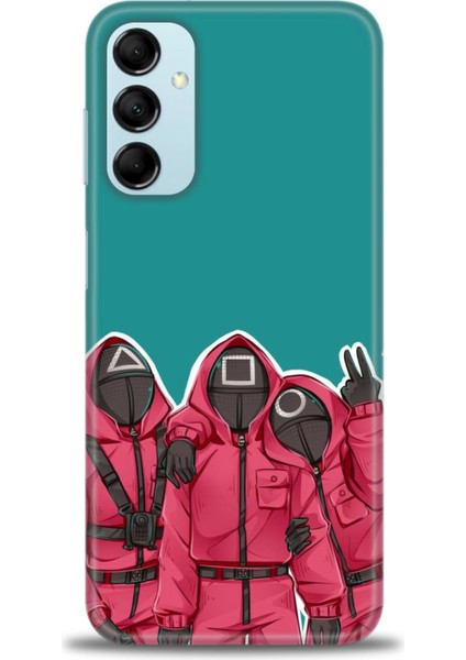Samsung Galaxy M14 5g Hd Baskılı Kılıf + Seramik Tam Kaplayan Ekran Koruyucu 290