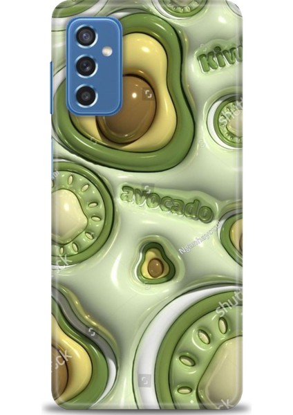 Samsung Galaxy M52 5g Hd Baskılı Kılıf + Seramik Tam Kaplayan Ekran Koruyucu 114