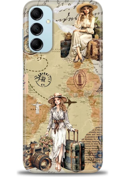 Samsung Galaxy M14 5g Hd Baskılı Kılıf + Seramik Tam Kaplayan Ekran Koruyucu 270