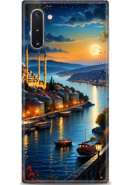 Samsung Galaxy Note 10 Hd Baskılı Kılıf + Seramik Tam Kaplayan Ekran Koruyucu 222