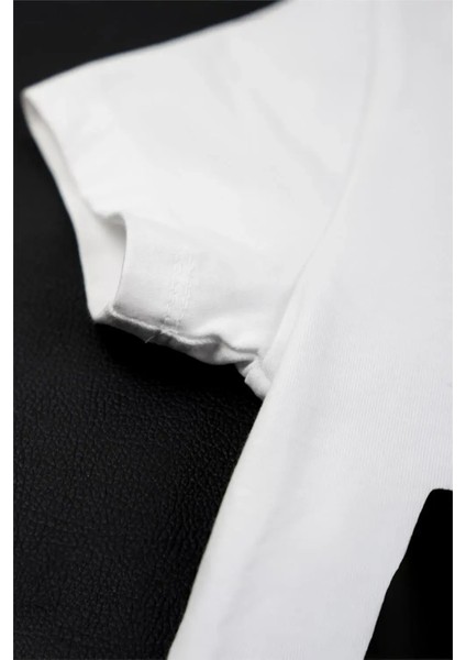 Kız Bebek Beyaz Siyah Kedi Detaylı Yazlık Tişört modelleri