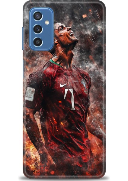 Samsung Galaxy M52 5g Hd Baskılı Kılıf + Seramik Tam Kaplayan Ekran Koruyucu 8
