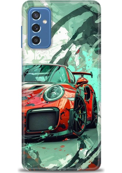 Samsung Galaxy M52 5g Hd Baskılı Kılıf + Seramik Tam Kaplayan Ekran Koruyucu 109