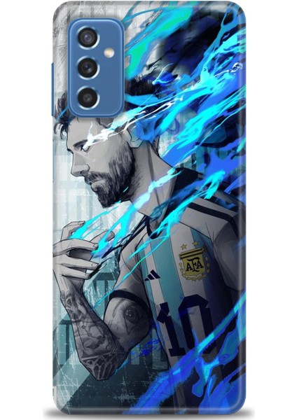 Samsung Galaxy M52 5g Hd Baskılı Kılıf + Seramik Tam Kaplayan Ekran Koruyucu 19