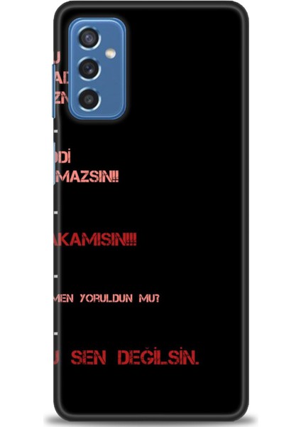 Samsung Galaxy M52 5g Hd Baskılı Kılıf + Seramik Tam Kaplayan Ekran Koruyucu 391